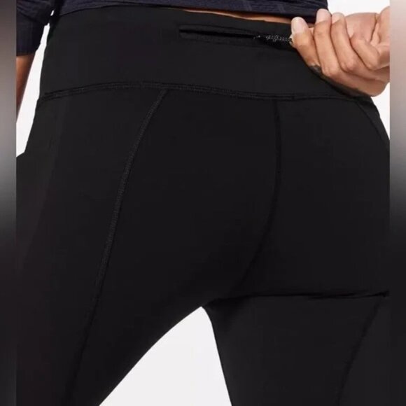 LULULEMON - Pace Rival Crop *22 in Black Size 4 - Picture 4 of 9